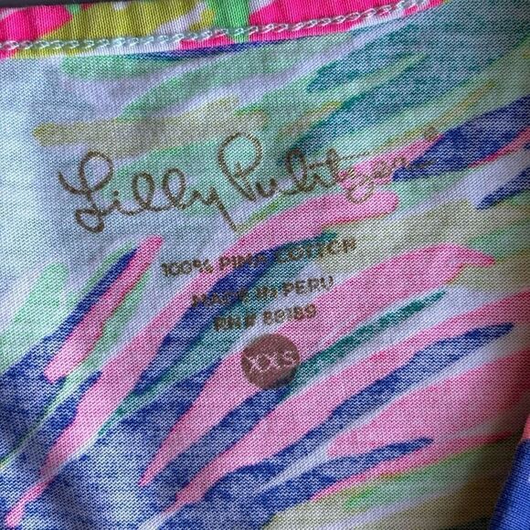 Lilly Pulitzer Marlowe Island Time Multi Dress Size XXS Pima cotton tropical - Picture 3 of 12